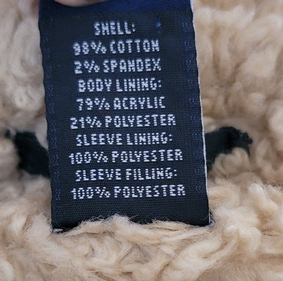 Gap cozy cream corduroy sherpa lined jacket - Picture 5 of 6